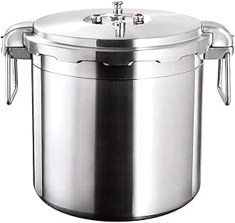 32 Quart Stainless Steel Pressure Cooker Extra Large Canning Pot with Lid for Commercial Use - Easy to Clean Induction Stove Top Pressure Canner, Can Cooker - SG Certificate QCP430