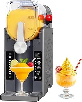 Slushie Machine: No Ice Needed All-in-One Slushy Maker for Home, Real-Time Temp Display, Auto-Clean, 6 Preset | Frozen Margaritas, Cocktails, Frappés, Ice Cream, Smoothies, Milkshakes,Summer Parties