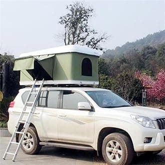 2-3 Person Rooftop Tent Hydraulic Automatic Quick Opening,Outdoor Camping Camping Car Roof Tent Is A Mobile Bedroom Telescopic Ladder,D