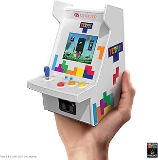 My Arcade Tetris Mini Arcade Machine - Micro Player Pro Table Top Arcade Machine, Portable Handheld Game, Retro Gaming Console, Mini Retro Games Machines for Kids & Adults
