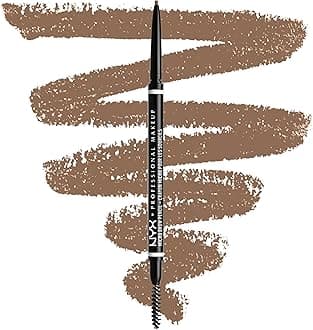 NYX Professional Makeup | Ultra-Fine & Dual-Ended, Precise Eyebrow Pencil with Retractable Tip & Spoolie Brush, High-Pigmented, Micro Brow Pencil - 01 Taupe