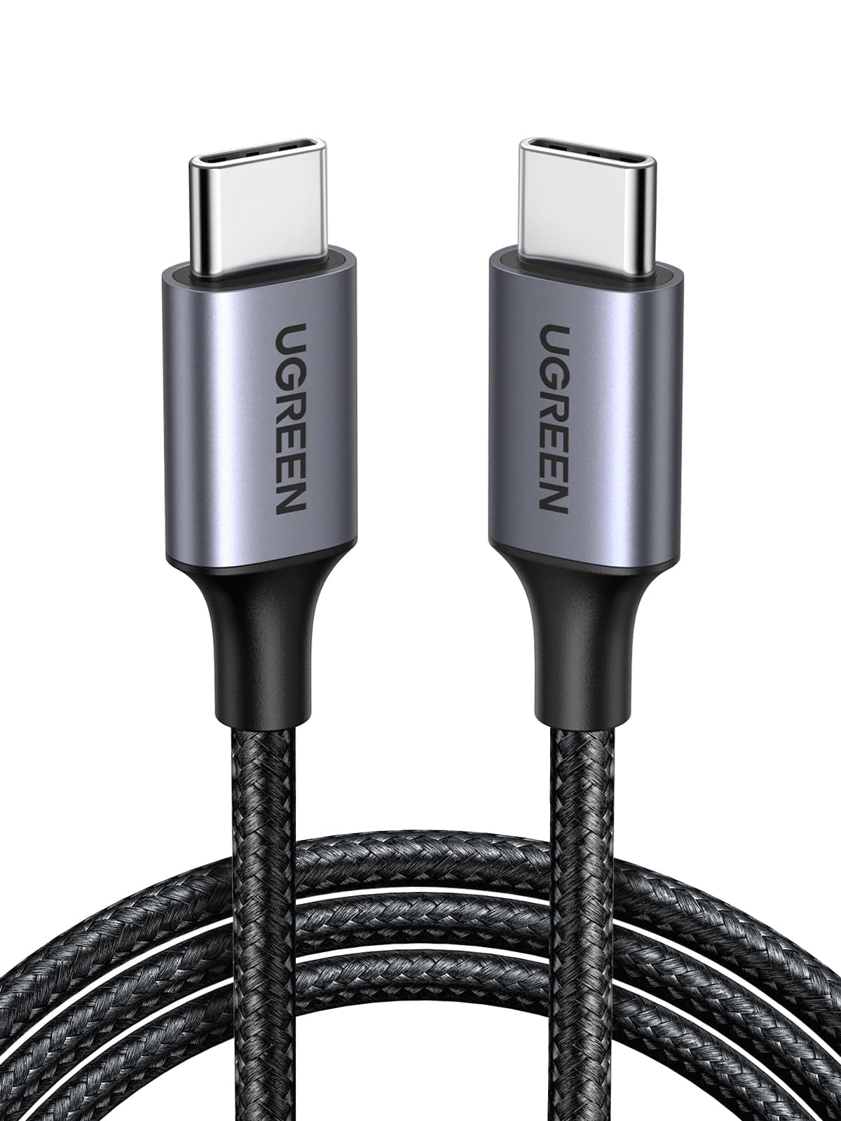 UGREEN USB C to USB-C Charger Cable 60W Type C to C Lead Fast Charging Compatible With iPhone Air/17/16 Pro Max, Galaxy S25 Ultra, Pixel 9, iPad Pro 2024/Air 5, MacBook Pro (1M)
