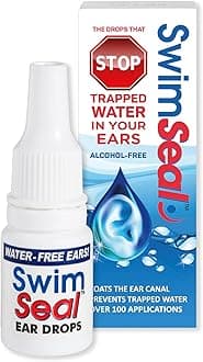 SwimSeal™ All Natural Swimmer's Ear Drops for Daily Use Rather Than Alcohol Drops or Earplugs. The Solution for Your Ears for All Water Exposure for All Ages.