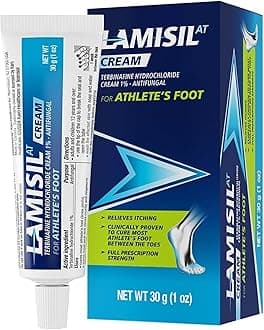 AT Full Prescription Strength Antifungal Cream for Athletes Foot, 1 ounce