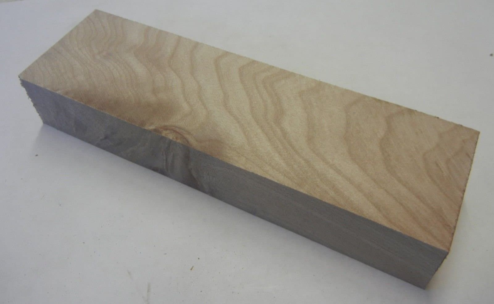 Maple Swirl Burl Big Leaf Stabilized (1 pc) Knife Blank 1" x 1 3/4" x 6" - 7557