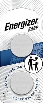 Energizer 2450 Lithium Coin Battery, 2 Pack
