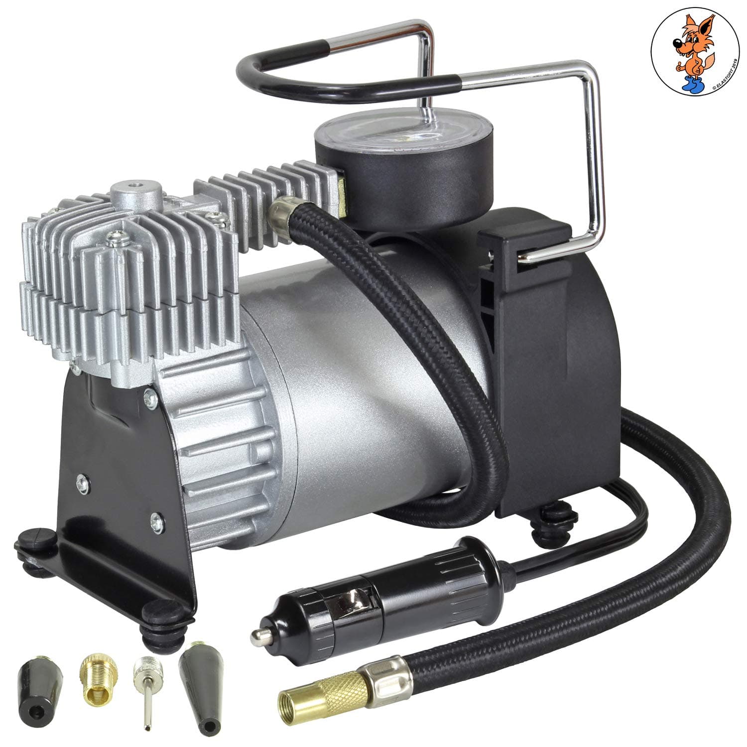 Elastofit 12 V Compressor El K70 Metal Cabinet for all cars, motorhomes, LLKW Off-Road SUV and other inflatable products 35 to 40 L/MIN