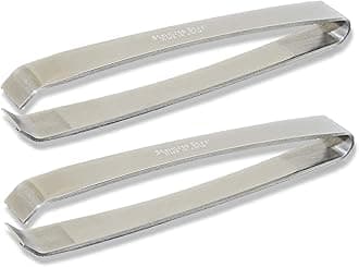 Kwizing Made In Japan Fish Bone Tweezers (2-pack) - Non-Slip, Precision Grip - Debone Salmon, Bass, Catfish - Stainless Steel Handmade Japanese Craftsmanship (4 3/4")