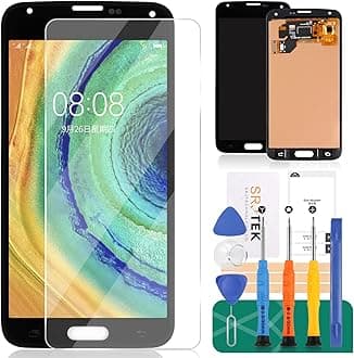 for Samsung Galaxy S5 Screen Replacement G900 LCD Screen Replacement SM-G900F LCD Display SM-G900I Touch Digitizer Compatible with SM-G900T,SM-G900A,SM-G900D Assembly Repair Parts(Not Original Black)