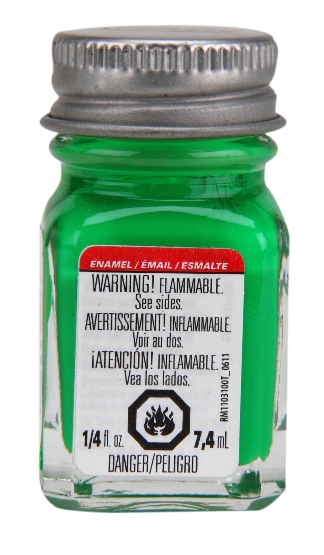Enamel Paint .25oz, Green Fluorescent