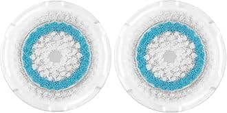 Brush Head Replacements Compatible with Clarisonic Mia 1, Mia 2, Mia Fit, Alpha Fit, Smart Profile Uplift and Alpha Fit Face Cleaning Brush Heads (Blue-2Pack)