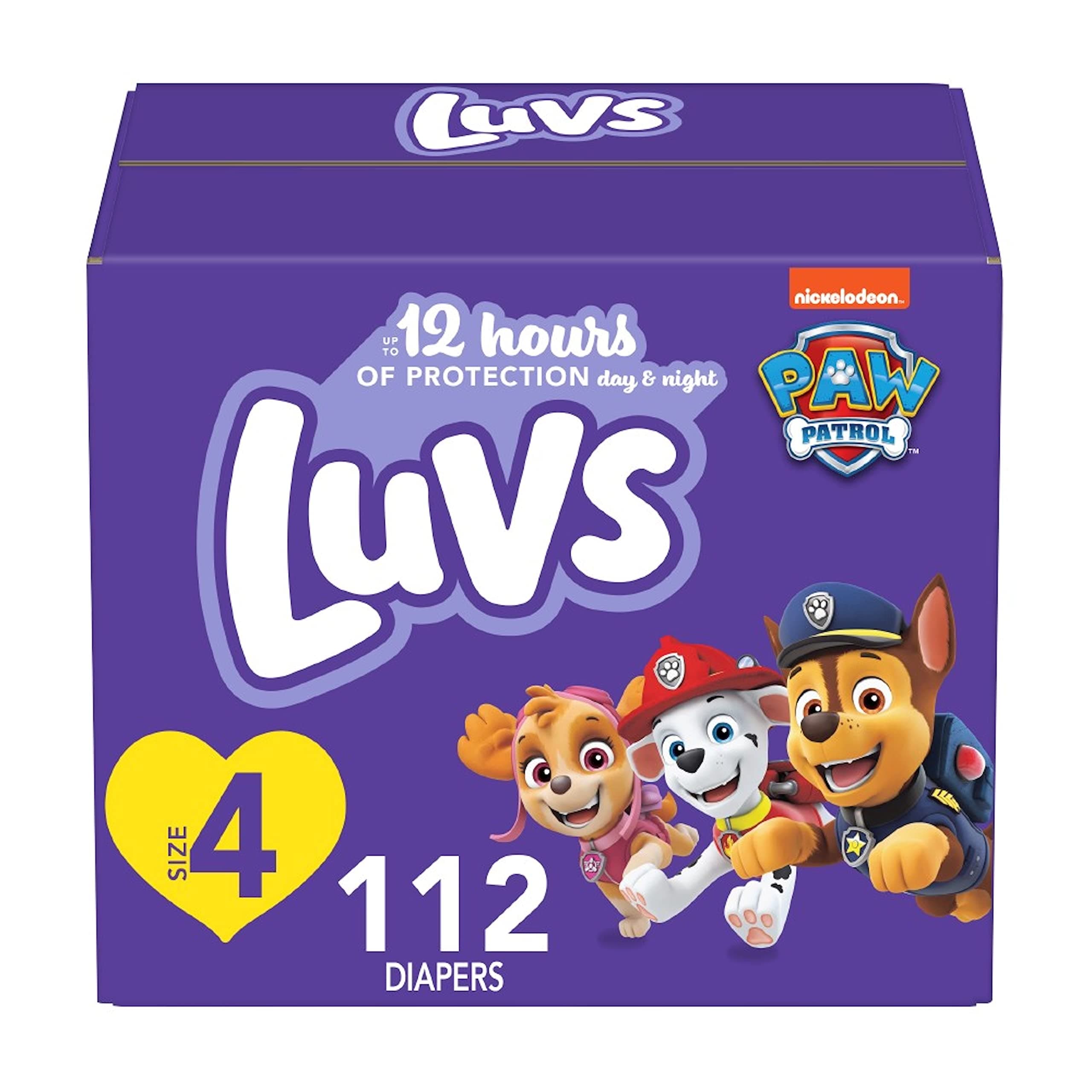 LuvsLuvs Luvs triple leakguards diapers size 4 112 count, 112 Count