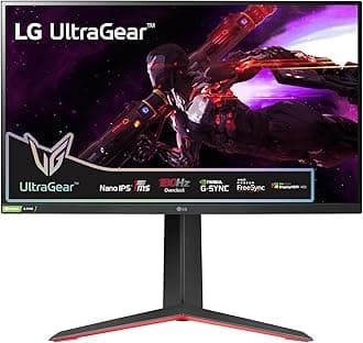 UltraGear Gaming Monitor 27GP850P-B, 27 Inch, 1440p, 180Hz O/C, 1ms GtG, Nano IPS Panel, Display HDR 400, AMD FreeSync Premium, NVIDIA G-SYNC, Smart Energy Saving, HDMI, Displayport, Black/Red