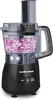 Hamilton-Beach 70510 Stack and Snap Compact Food Processor, Black