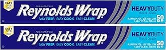 Reynolds Wrap Heavy Duty Aluminum Foil, 50 Square Feet ~ 2 Pack