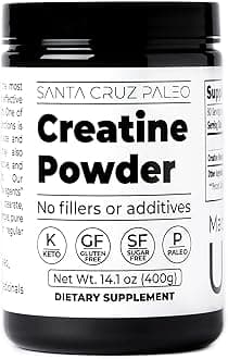 Creatine Monohydrate Powder Micronized, Unflavored Pre Workout and Muscle Support Supplement, Gluten Free Keto, Mix with Water or Shakes, No Fillers or Additives, 80 Servings, 400g