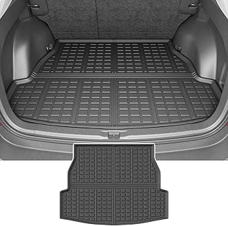 powoq Trunk Mat Compatible with 2019 2020 2021 2022 2023 2024 Toyota RAV4 Cargo Mat TPE Cargo Liner Trunk Liner Replacement for 2019-2024 Toyota RAV4 Accessories (Fit 2019-2024,Rear Trunk Mat)