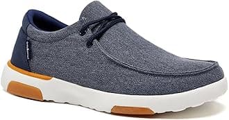 OrthoComfoot Men's Orthopedic Slip-On Loafers Walking Shoes: Comfortable Arch Support Shoes for Plantar Fasciitis Relief, Flat Feet Casual Work Orthotic Loafers for Foot and Heel Pain