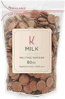 K Chocolate Melting Wafers Bulk Perfect For Dipping, Deserts, Baking And More (5 Pound, Milk)