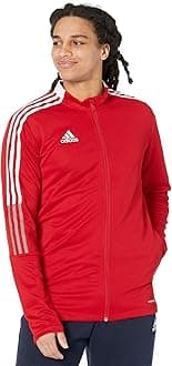 adidasCotton Men Solid Tiro 21 Standard Length Track Jacket