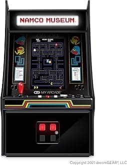 My Arcade Mini Player 10 Inch Machine: 20 Built In Games, Fully Playable, Pac-Man, Galaga, Mappy and More, 4.25 Color Display, Speakers, Volume Controls, Headphone Jack, Micro USB Powered