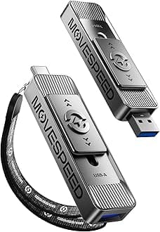 2TB Solid State Drives with Dual Ports & Push-Pull Design 560MB/s Read Speed, Type C + USB 3.2 Drive Portable ssd for iPhone 15/16/Android/Mac