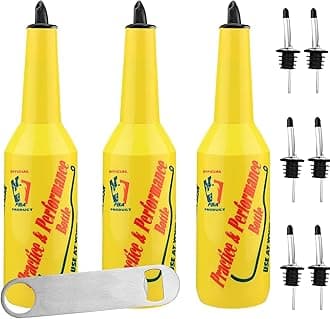 SuproBarware Flair Bottle Decorative Bottles - 25oz/750ml Height Flair Bartender Practice & Performance Bottle, Set of 10