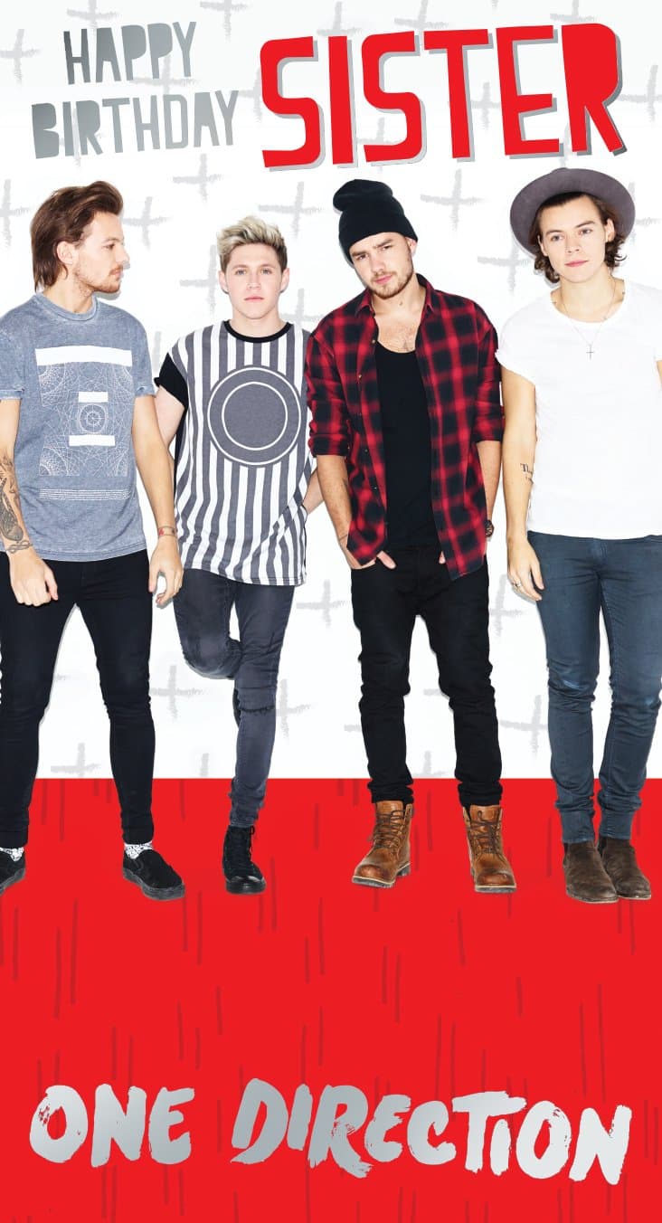 Danilo 1D One Direction Birthday Card "Sister"