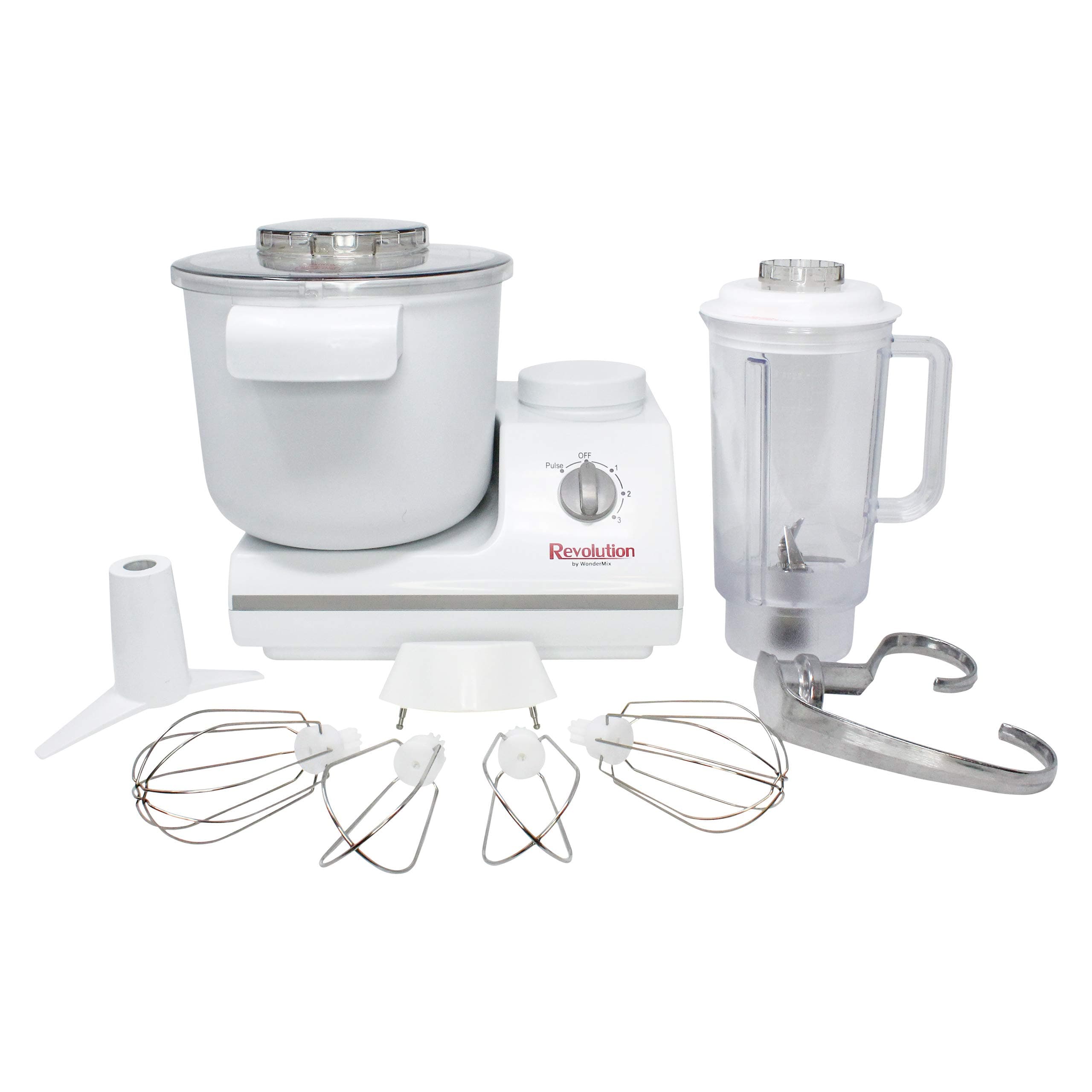 Complete Bread Dough Mixer Machine with Dough Hook -Bread Kneader and Dough Maker - Dough Kneading Machine Mixers Kitchen Electric Stand Mixer -Upgraded Wondermix Revolution Kitchen Mixer