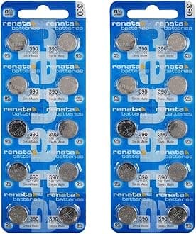 390 SR1130SW Batteries - 1.55V Silver Oxide 390 Watch Battery (20 Count)