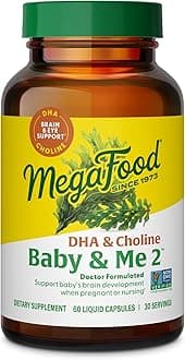MegaFood, Baby & Me 2 Prenatal DHA & Choline, 60 Capsules
