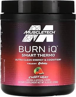 MuscleTech Burn IQ Smart Thermo Supplement Fueled with Paraxanthine Enhanced Energy & Cognition for Men and Women Sweet Heat (50 Servings)