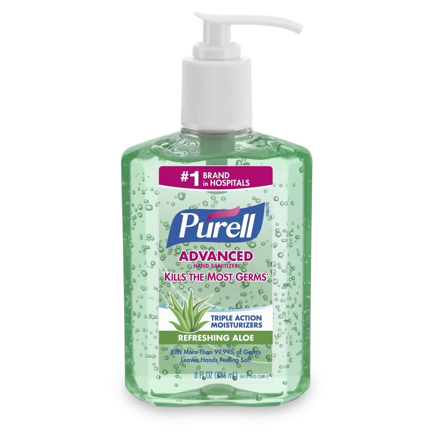 Purell Adv Aloe 8oz Pump (2 Pack)