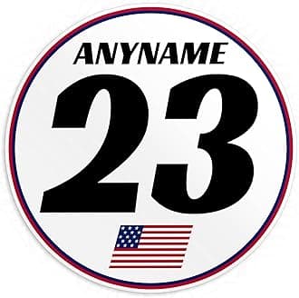 Personalized Autocross Name Number Decal Sticker Custom Racing Flag Stickers Car Motorbike Waterproof Die-Cut Vinyl Sticker for Kindle Laptop Water Bottles Phone Decals Gifts for Him Dad Father