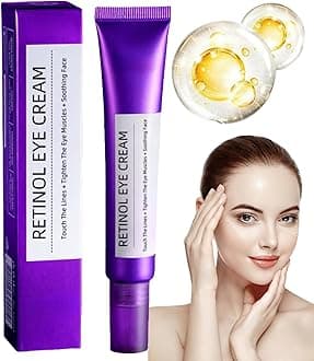 Retinol Intense Reactivating Eye Cream,Retinol Eye Cream,Dark Circles Under Eye Treatment Women,Anti Aging Eye Cream,Eye Cream for Dark Circles and Puffy Eyes,Eye Bags Remover,Eye Cream for Wrinkles