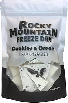Freeze Dried Ice Cream – Cookies and Cream Ice Cream That Doesn’t Melt – Shelf-Stable Creamy Treat – Rocky Mountain Freeze Dry 2.5oz (2.5 OZ, Cookies and Cream)