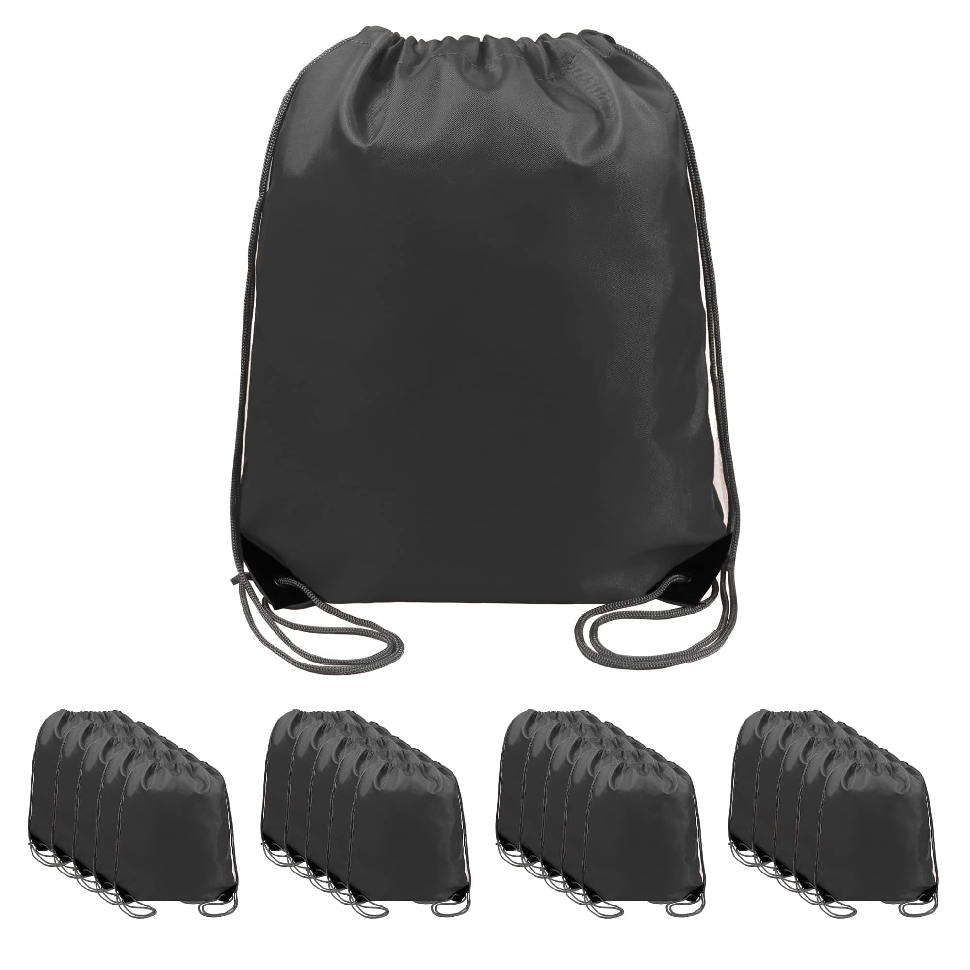 Drawstring Backpack Bags 20,30,50 Packs Reflective String Bags for Gym Sport Trip Cinch Sack DIY for Women Men