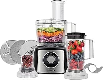 Bosch MultiTalent 3 MCM3501MGB Compact 800 W Food Processor - Black & Stainless Steel