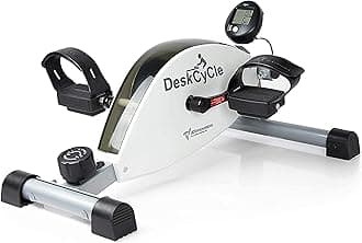 DeskCycle Under Desk Bike Pedal Exerciser - Stationary Bikes for Home & Office - Standard and Adjustable Height Versions