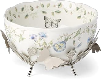 897926 Butterfly Meadow 25th Anniversary Bowl with Stand