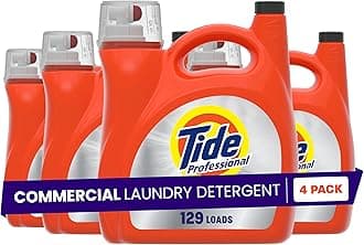Tide Professional Commercial Liquid Laundry Detergent, 129 loads, 170 Fl oz, For Business Use