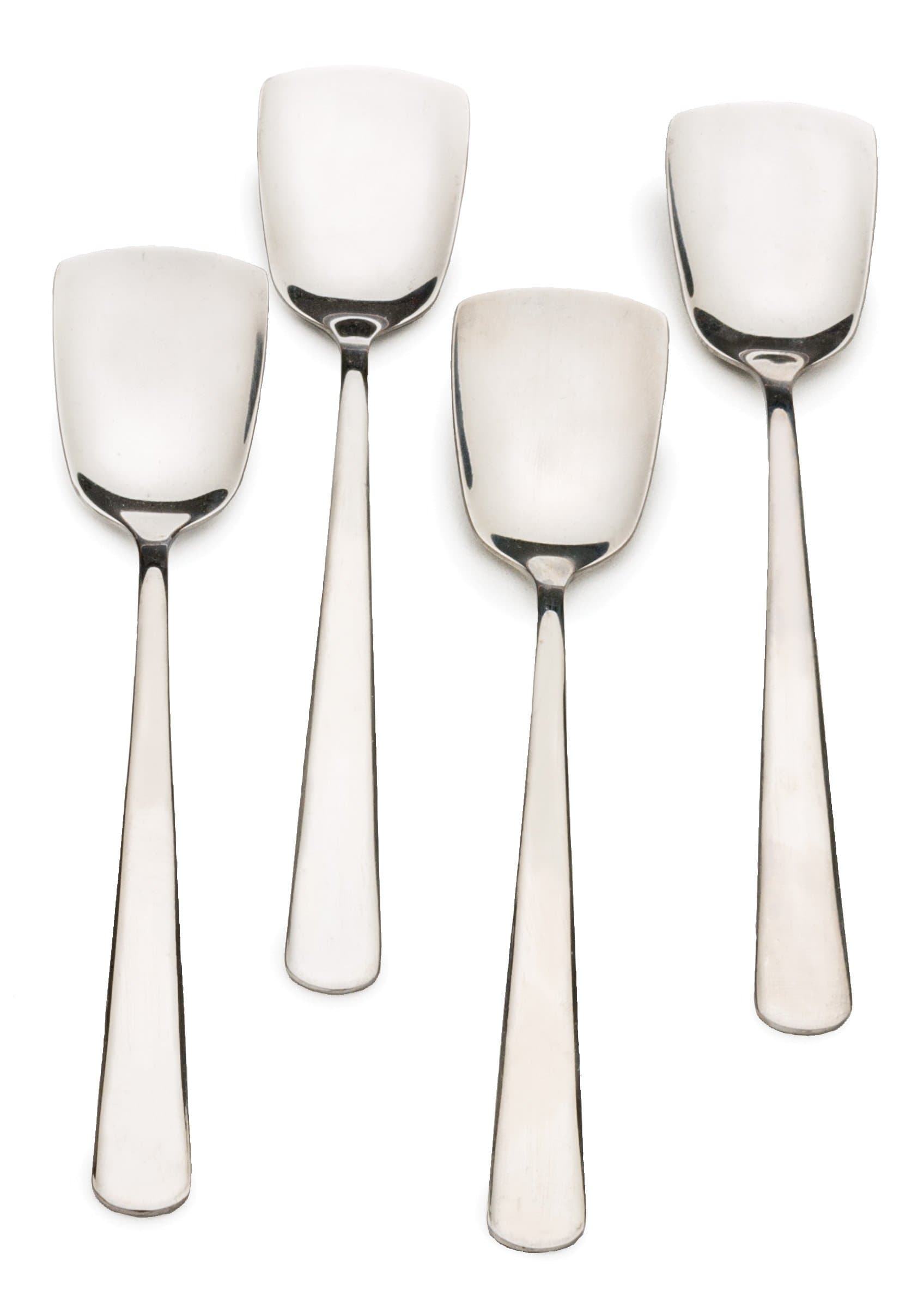 RSVP International Ice Cream Tool Collection, Dishwasher Safe, Large Handle, Spoons, 4 Piece