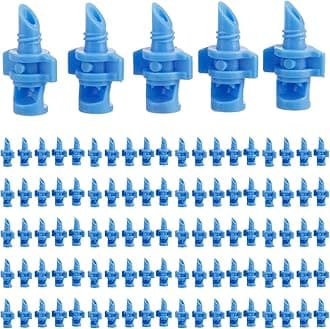 100PCS 90 Degree Misting Nozzle Irrigation, Sprinklers Sprayer for Garden Irrigation System, Micro Sprayer Refraction Automizing Drippers