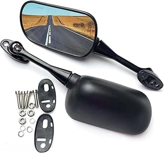 Mamiko Motorcycle Rear View Mirrors Compatible with CBR300R CBR500R CBR600 F4 F4I CBR600RR CBR1000RR CBR900 CBR919 CBR929 CBR954 GT125R GT250R GT650R GT650S VTR1000 Rear Mirror Replacement