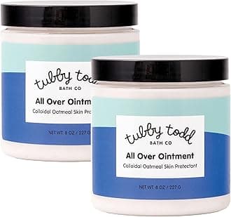 TUBBY TODD All Over Ointment - Baby Eczema Cream - Everyday Multi-Purpose Baby Skin Relief Cream - Sensitive Skin, Dry Skin, Rash, & Irritation - Steroid & Gluten Free - Lavender Rosemary, 2 Pack, 8oz