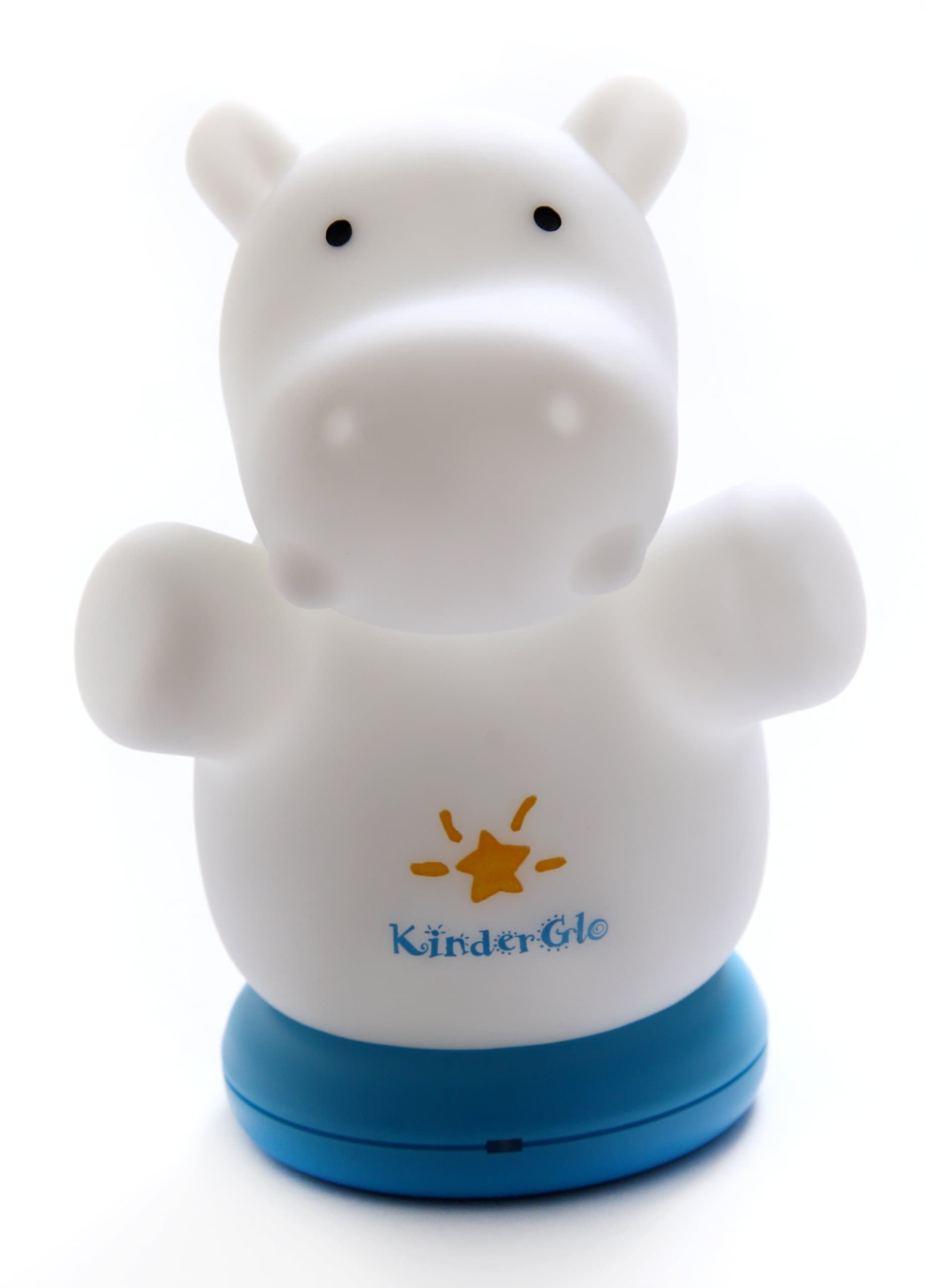 Portable Fun and Safe Rechargeable Night Light, Hippo