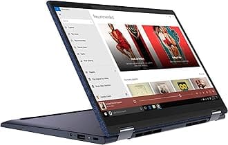 Yoga 6 13.3 2-in-1 13.3" Touch Screen Laptop - AMD Ryzen 5-8GB Memory - 256GB SSD - Abyss Blue Fabric Cover