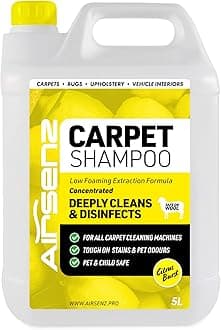 Professional Carpet Cleaning Shampoo - Low Foaming Extraction Formula Suitable For All Carpet Cleaning Machines (Citrus Burst, 5L)