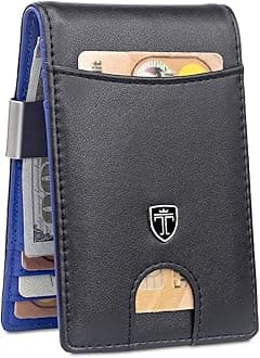TRAVANDO Money Clip Wallet"RIO" Mens Wallet Front Pocket Wallet Slim Wallet RFID Blocking | Credit Card Holder | Minimalist Mini Bifold Gifts for Men