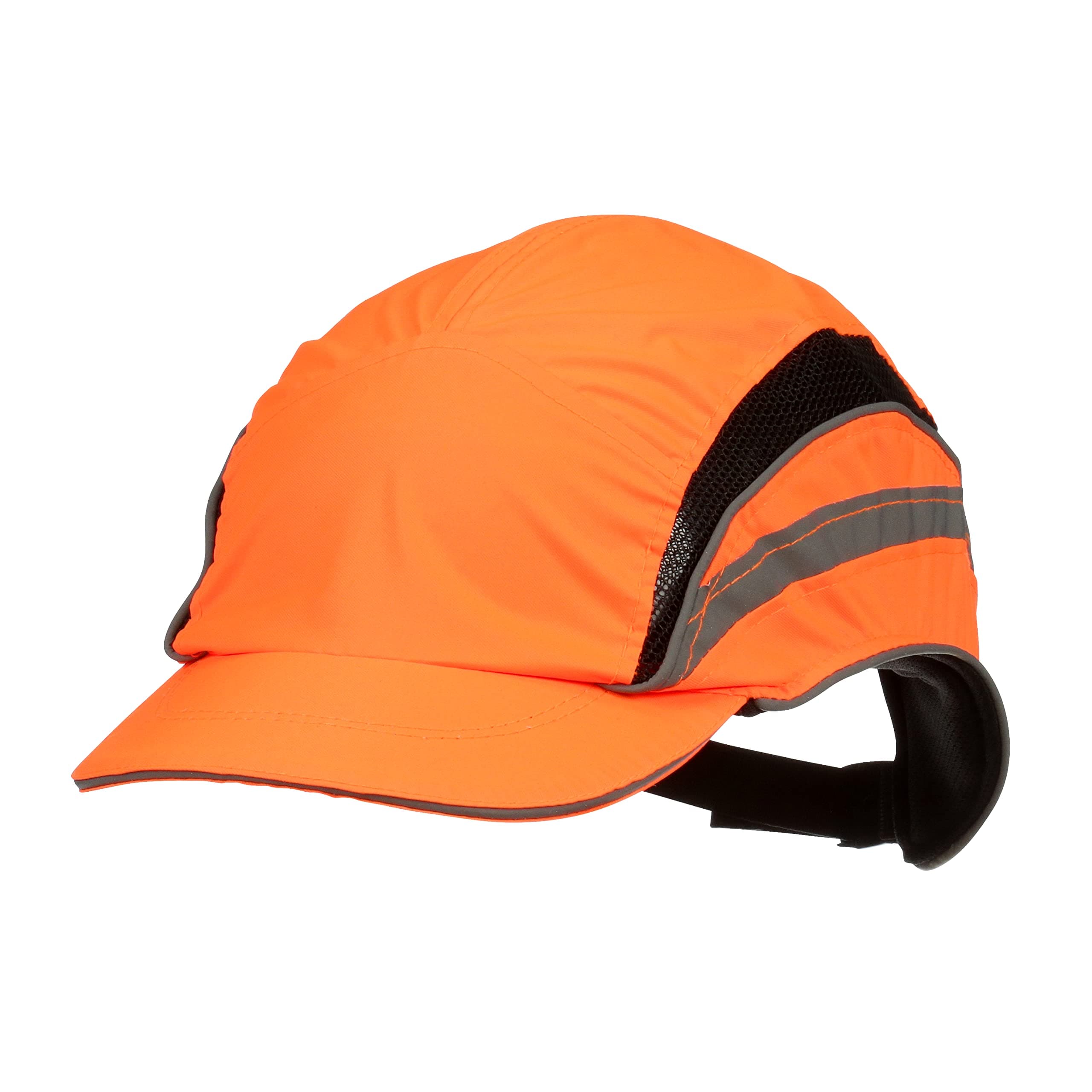 3M First Base 3 Bump Cap 2021874, Classic, High Visibility, Orange Reduced Peak, 55mm